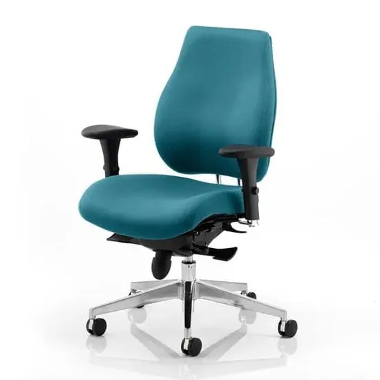 Chiro Plus Ergonomic Office Chair with Arms - Teal
