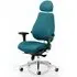 Chiro Plus Ultimate Headrest Office Chair with Arms - Teal, Fabric