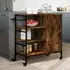 Choctaw Kitchen Trolley with Storage - Smoked Oak