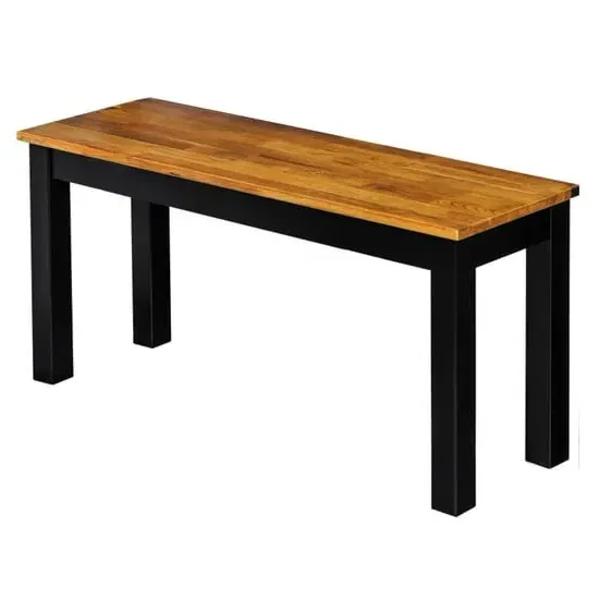 Chollerford Dining Bench - Natural, Black image