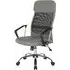 Chord High Back Office Chair with Headrest - Grey, Fabric