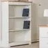 Chorley Bookcase with 3 Shelves - White, Oak