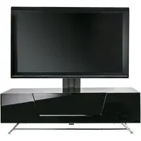 Chroma Large TV Stand with Bracket - Black, High Gloss