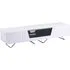 Chroma Large TV Stand with Steel Frame - White, High Gloss