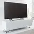 Chroma Medium TV Stand with Flip Door - White, High Gloss