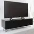 Chroma Medium TV Stand with Steel Frame - Black, High Gloss