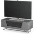 Chroma Small TV Stand with Steel Frame - Black, High Gloss