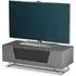 Chroma Small TV Stand with Steel Frame - Grey, High Gloss