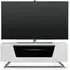 Chroma Small TV Stand with Steel Frame - White, High Gloss