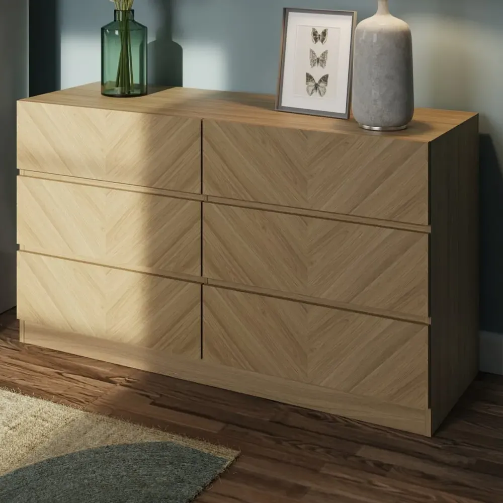 Ciana 6 Drawer Chest - Euro Oak
