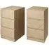 Ciana Bedside Cabinets Pair - Euro Oak