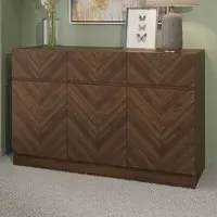 Ciana Sideboard with 3 Doors 3 Drawers - Walnut