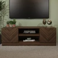 Ciana TV Stand with 2 Doors - Walnut