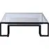 Ciao Clear Glass Coffee Table - Clear, Metal