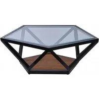 Ciao Pentagon Coffee Table - Clear, Glass