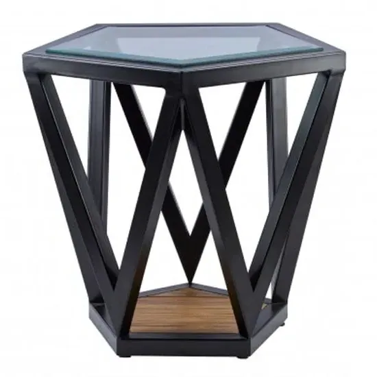 Ciao Pentagon Side Table - Clear, Glass image