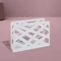 Cibecue Metal Magazine Rack - White