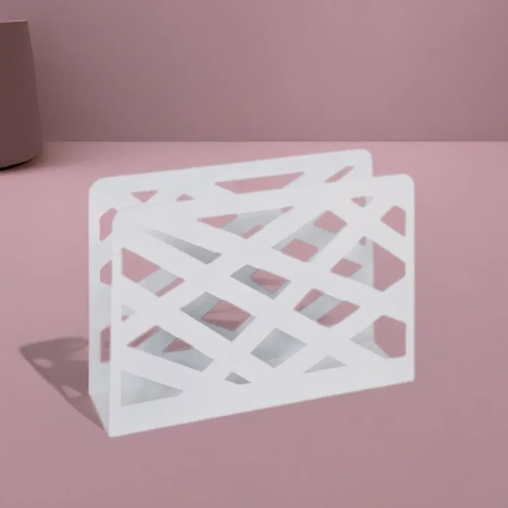 Cibecue Metal Magazine Rack - White image