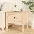 Ciella Side Table with Drawer - Natural, Pine Wood