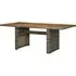 Cielo Garden Wooden Dining Table - Brown, Poly Rattan
