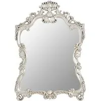 Cikroya Decorative Swirl Design Wall Mirror - Champagne