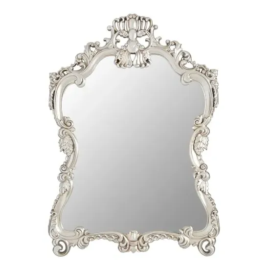 Cikroya Decorative Swirl Design Wall Mirror - Champagne image