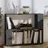 Ciniod Bookcase and Room Divider - Grey, Pinewood