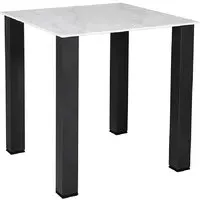 Circa Square Dining Table - White, Marble