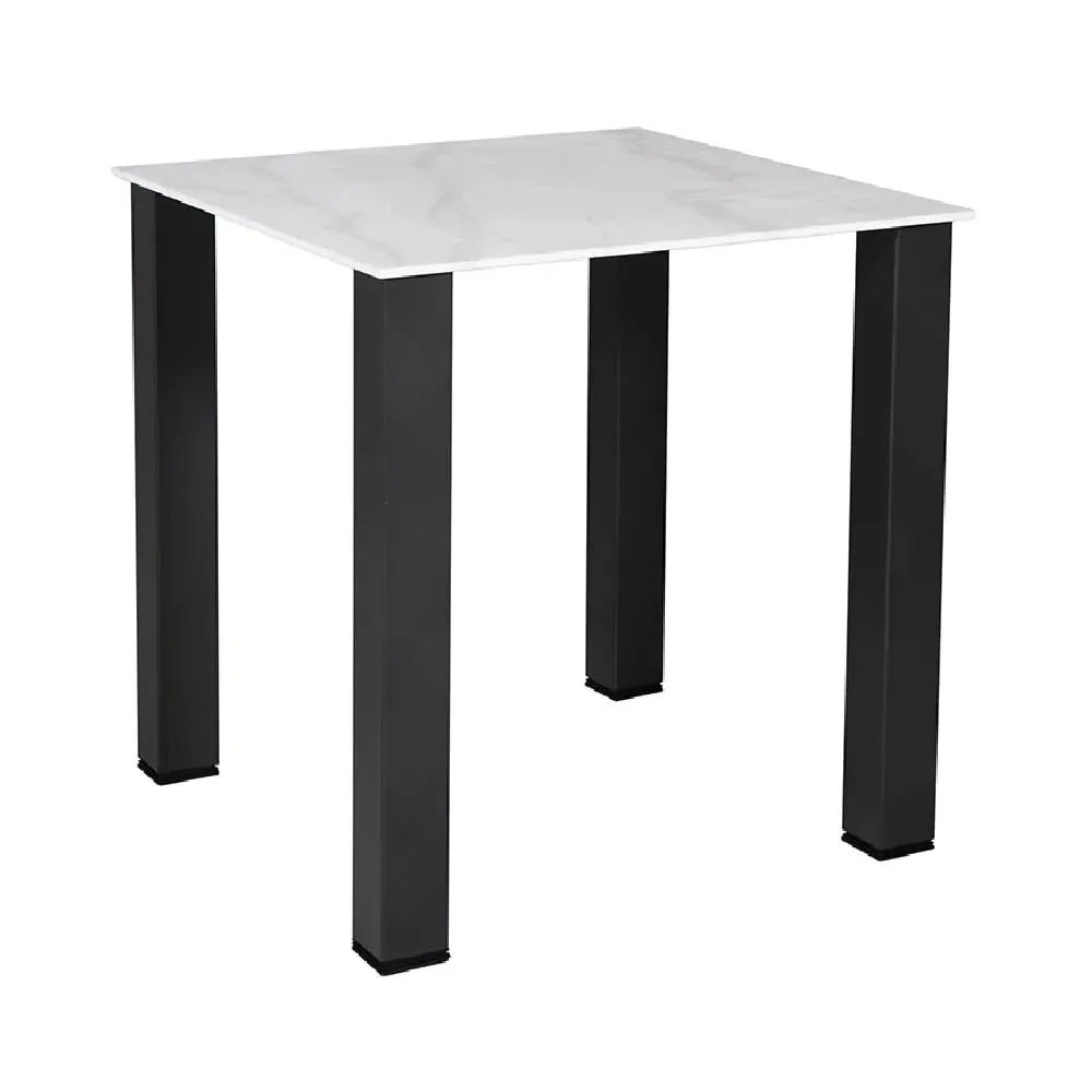 Circa Square Dining Table - White, Marble