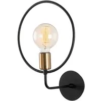 Circle Metal Wall Lamp - Black alternate view