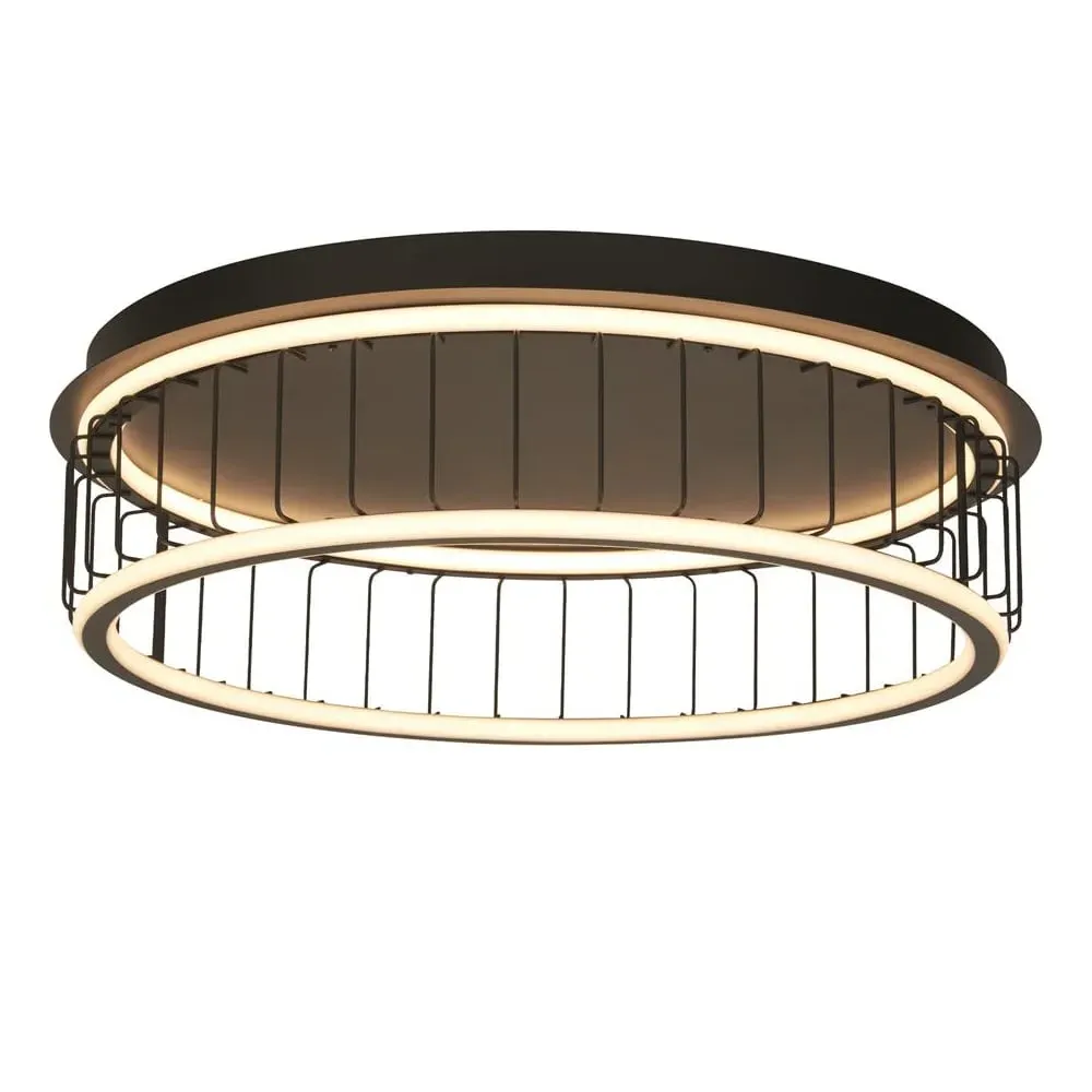 Circolo LED Large Flush Ceiling Light - White, Metal