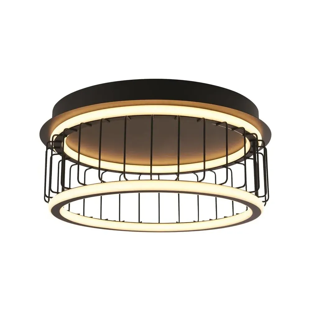 Circolo LED Small Flush Ceiling Light - White, Metal
