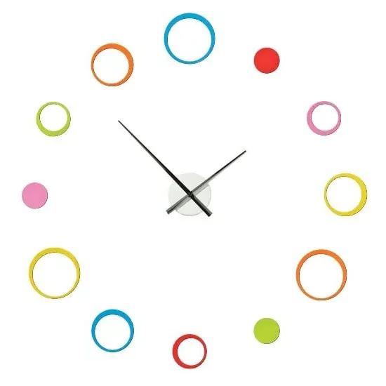 Circular Wall Clock - Multi Coloured image