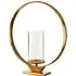 Circus Large Glass Candle Holder - Gold, Aluminium