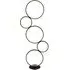 Cirque 5 LED Ring Floor Lamp - Matt Black, White