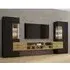 Citrus Entertainment Unit with Storage - Black, Wotan Oak