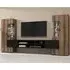 Citrus Entertainment Unit with Storage - Monastery Oak, Black
