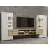 Citrus High Gloss Entertainment Unit - White, Wotan Oak
