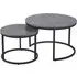 Citrus Round Nesting Coffee Tables - Grey, MDF