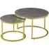 Citrus Round Nesting Coffee Tables - Grey, MDF