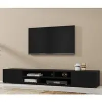 Citrus TV Stand with 2 Doors - Black