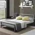 City Block King Size Bed Frame - Grey, Metal