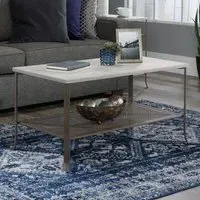 City Centre Coffee Table - Champagne Oak, Metal