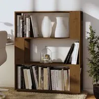 Civilla Bookcase and Room Divider - Brown, Pinewood