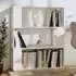 Civilla Bookcase and Room Divider - White, Pinewood