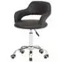 Civo Office Chair with Curved Back - Black, Leather