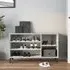 Clanton Shoe Storage Bench - Concrete Effect, Engineered Wood