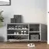 Clanton Shoe Storage Bench - Grey, Engineered Wood