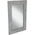 Clara Large Rectangular Wall Mirror - Silver, Mosaic Frame