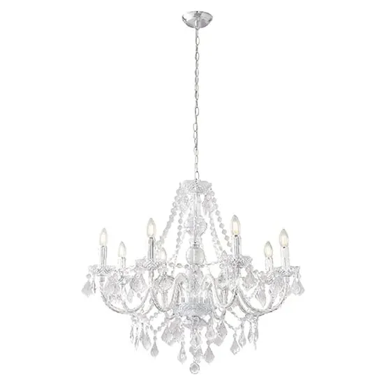 Clarence 8 Lights Ceiling Pendant Light - Polished Chrome image